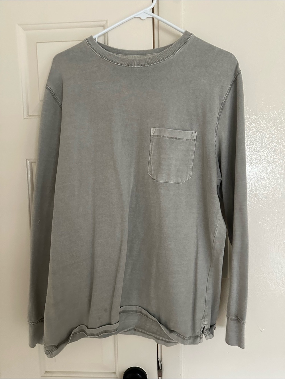 Goodfellow & Co Long Sleeve Pocket Tee in Washed Sage